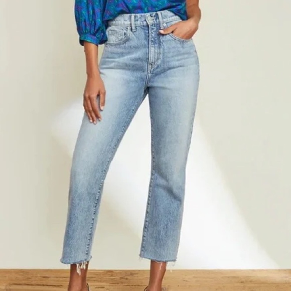 Veronica Beard Light Blue Cropped Jeans
